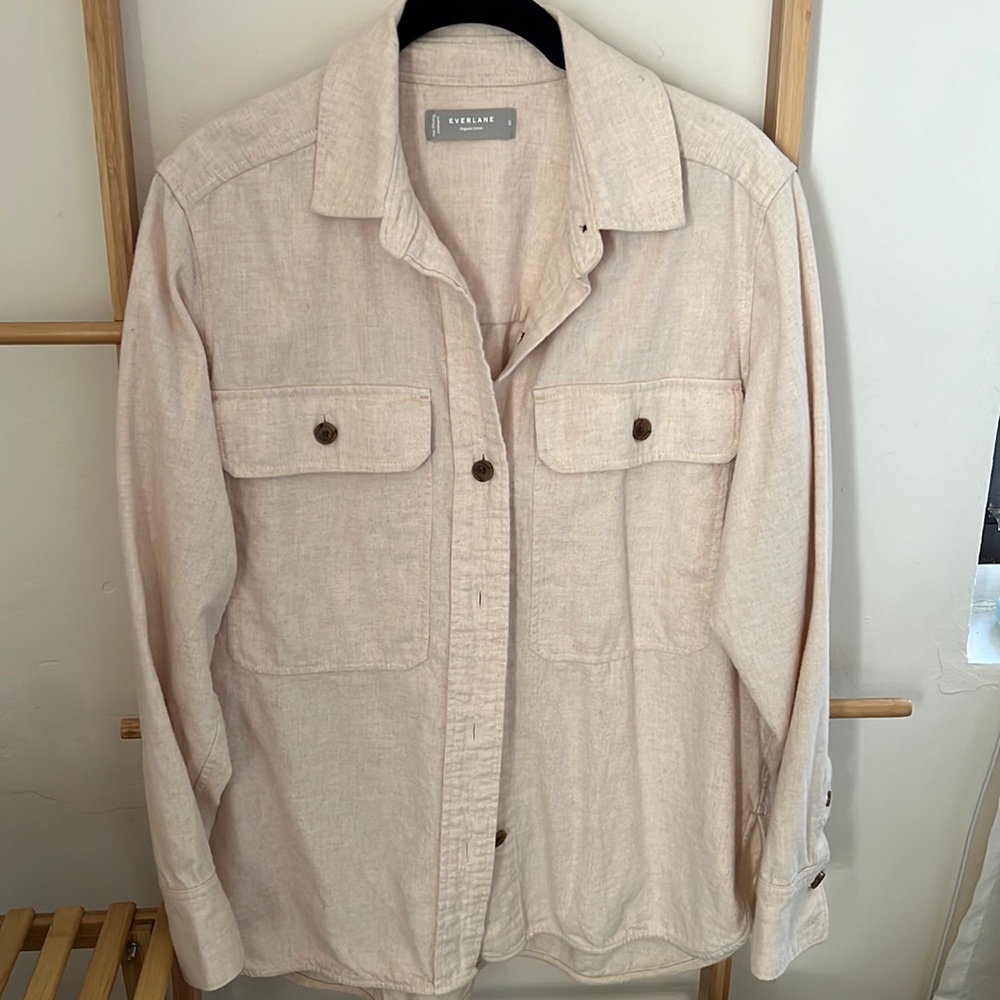 Everlane classic cotton flannel shirt, small